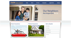 Desktop Screenshot of papainsurance.net