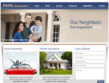Tablet Screenshot of papainsurance.net